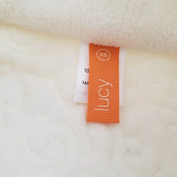 Quilted Vest by Lucy Perfect For Golf / Cream Zip Up / Size X-Small - Picture 5 of 5